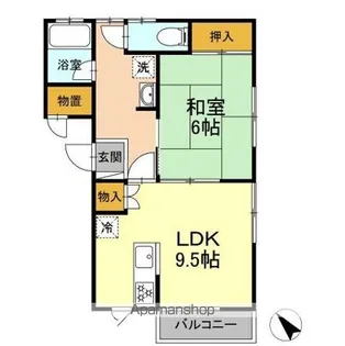 クレメンティア B【2階】の間取り